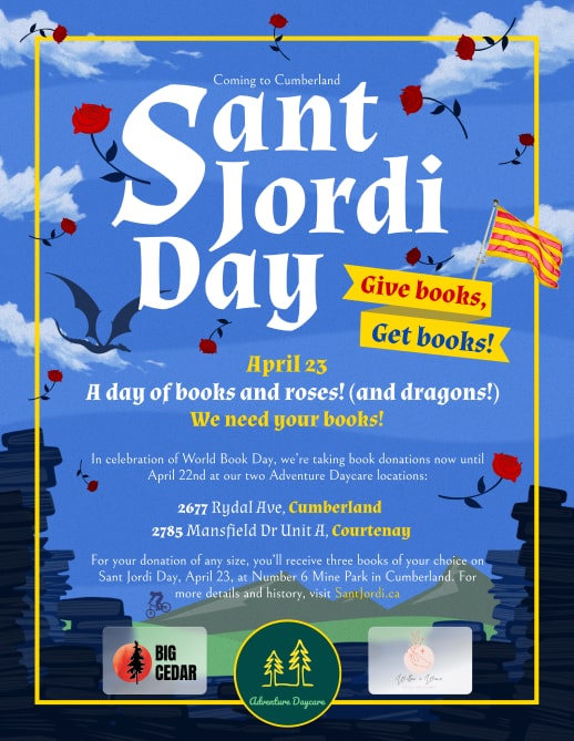 Sant Jordi Day Event Poster